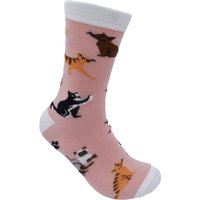 Fair Trade Pink Cat Bamboo Socks – –