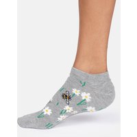 Thought Bee Bamboo Trainer Socks – Grey Marl – – Thought Bee Bamboo Trainer Socks – Grey Marl – –