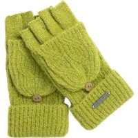 Weird Fish Cassell Sparkle Fingerless Gloves Woodbine Size ONE