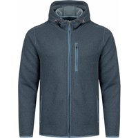 Weird Fish Lockie Full Zip Bonded Fleece Hoodie Blue Mirage Size