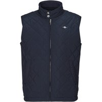 Gant QUILTED WINDCHEATER VEST men’s Jacket in Blue