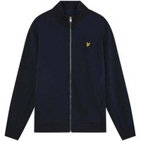 Lyle & Scott Pique Track Top Jacket Dark Navy men’s Tracksuit jacket in Blue