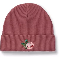 Nattier Rose Cotton Ribbed Beanie
