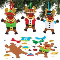 Reindeer Christmas Jumper Decoration Kits Pack of Christmas Crafts