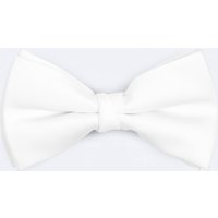 White Bow Tie Pre-Tied and Self-Tie