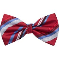Burgundy Textured Stripe Bow Tie