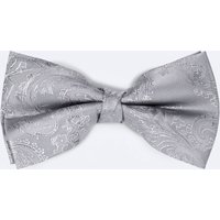 Silver Paisley Bow Tie
