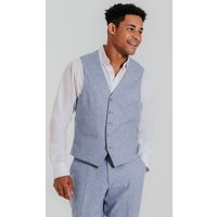 Light Blue Linen Waistcoat Light Blue Linen Waistcoat