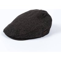 Grey Herringbone Tweed Flat Cap Grey Herringbone Tweed Flat Cap