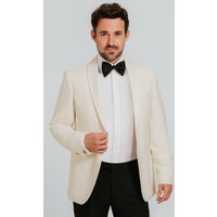 White Shawl Lapel Tuxedo Jacket White Shawl Lapel Tuxedo Jacket