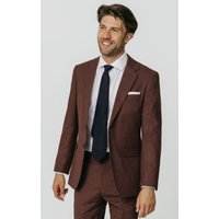 Dark Rosewood Weave Suit Jacket