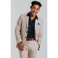 Sand Linen Slim Fit Suit Jacket Sand Linen Slim Fit Suit Jacket