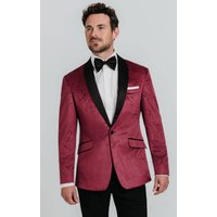 Burgundy Paisley Velvet Tuxedo Jacket Burgundy Paisley Velvet Tuxedo Jacket