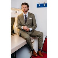 Sage Green Herringbone Tweed Suit Sage Green Herringbone Tweed Suit