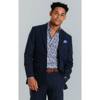 Navy Linen Suit Navy Linen Suit