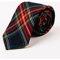 Navy Blue Tartan Tie