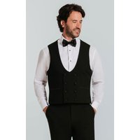 Black Double Breasted Tuxedo Waistcoat Black Double Breasted Tuxedo Waistcoat