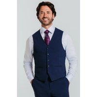 Blue Slim Fit Waistcoat