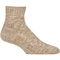 Mens Pair Falke Homepads Cotton Grip Sole House Socks Wool White .- Mens