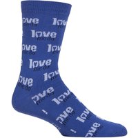 SOCKSHOP Music Collection Pair The Beatles Cotton Socks Love Me Do Blue – Unisex SOCKSHOP Music Collection Pair The Beatles Cotton Socks Love Me Do Blue – Unisex