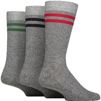 Mens Pair Glenmuir Bamboo Leisure Socks Grey Red Navy Green –