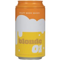 Luckies of London Pair Craft Beer Can Gift Box Cotton Socks Blonde –