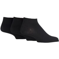 Pair Black Bamboo Trainer Socks with Smooth Toe Seams Men’s – Mens