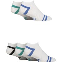 Mens Pair SOCKSHOP Sport Performance Trainer Socks White – Mens