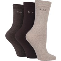 Pair Cocoa Plain Comfort Cuff Cotton Socks with Hand Linked Toes Ladies – Ladies