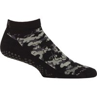 Mens Pair Base Grip Low Rise Socks Black Medium