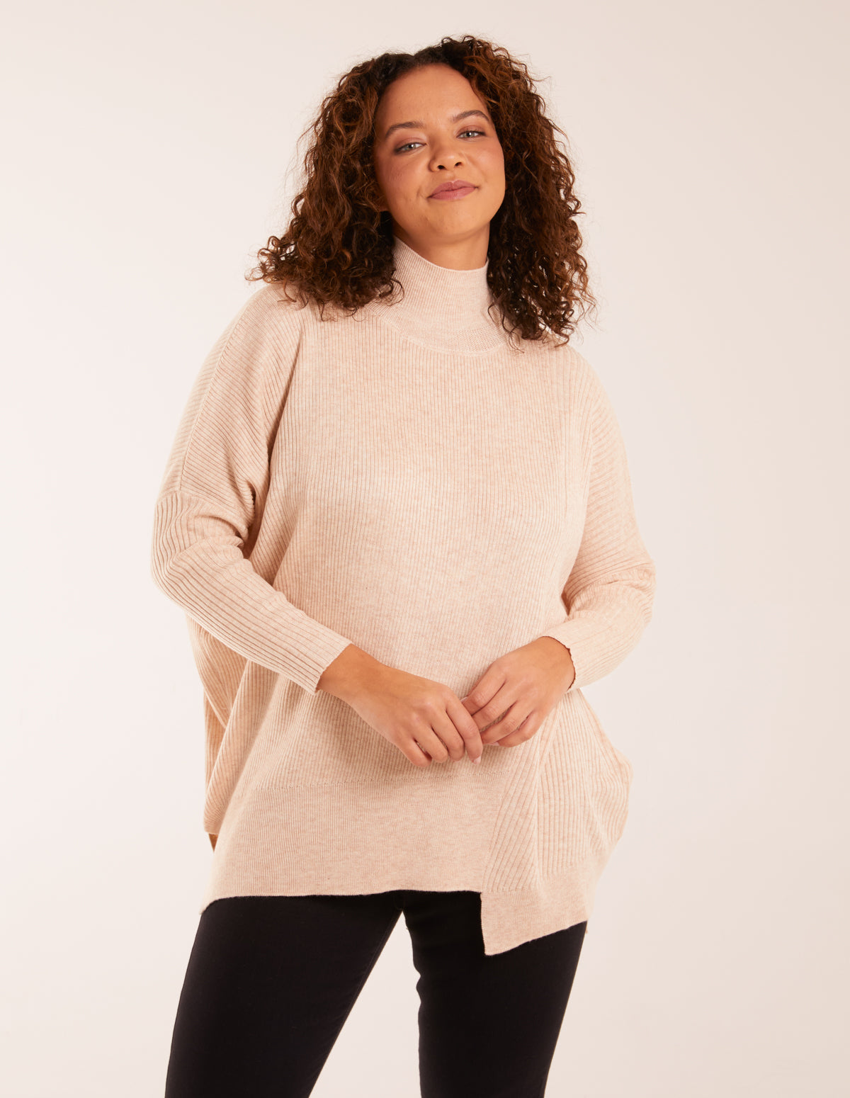 Asymmetric Hem Detail Jumper – ONE STONE