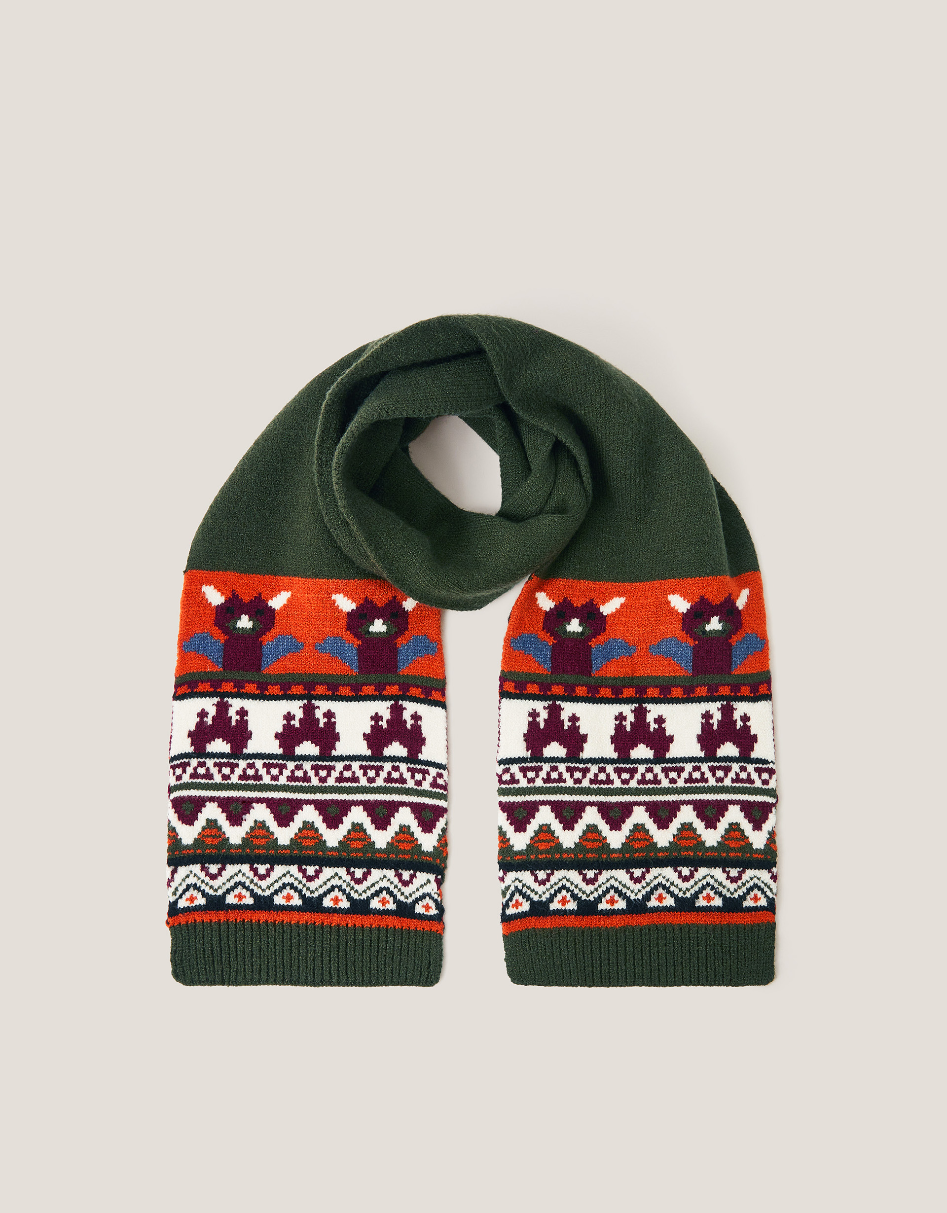 Dragon Intarsia Scarf Dragon Intarsia Scarf