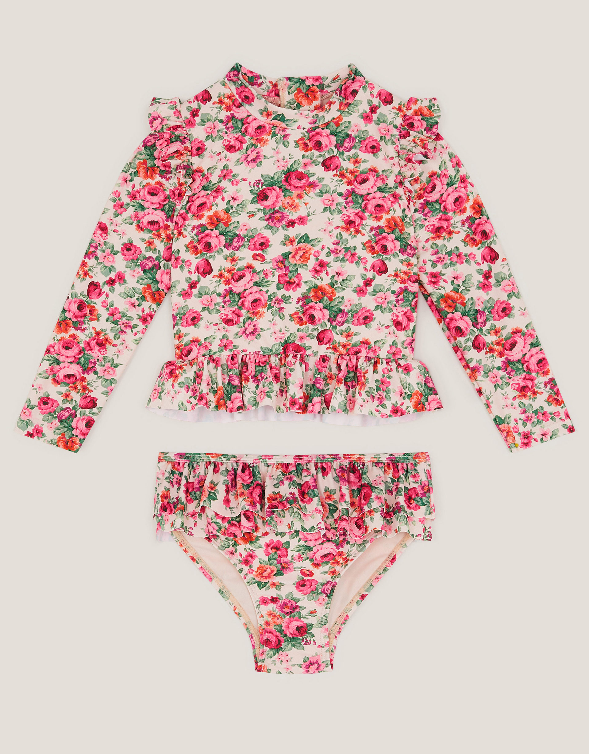 Baby Floral UPF+ Rash Vest Swim Set Pink Baby Floral UPF+ Rash Vest Swim Set Pink