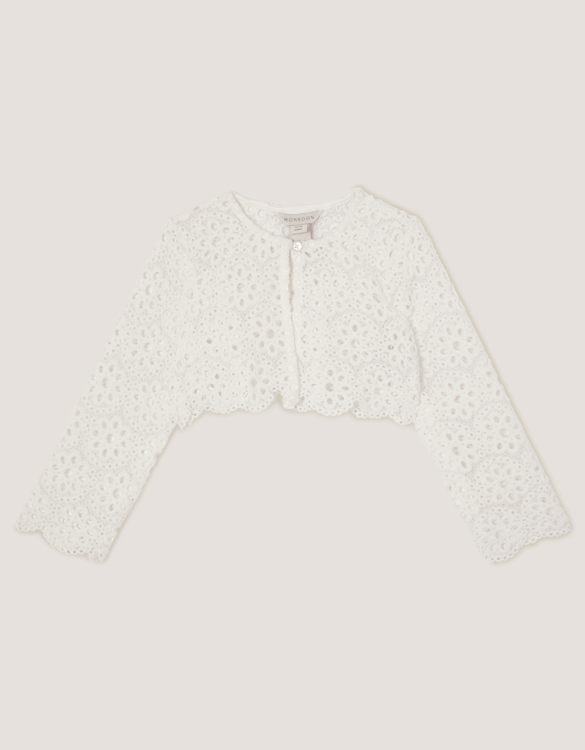 Baby Carmela Crochet Cardigan Ivory Baby Carmela Crochet Cardigan Ivory