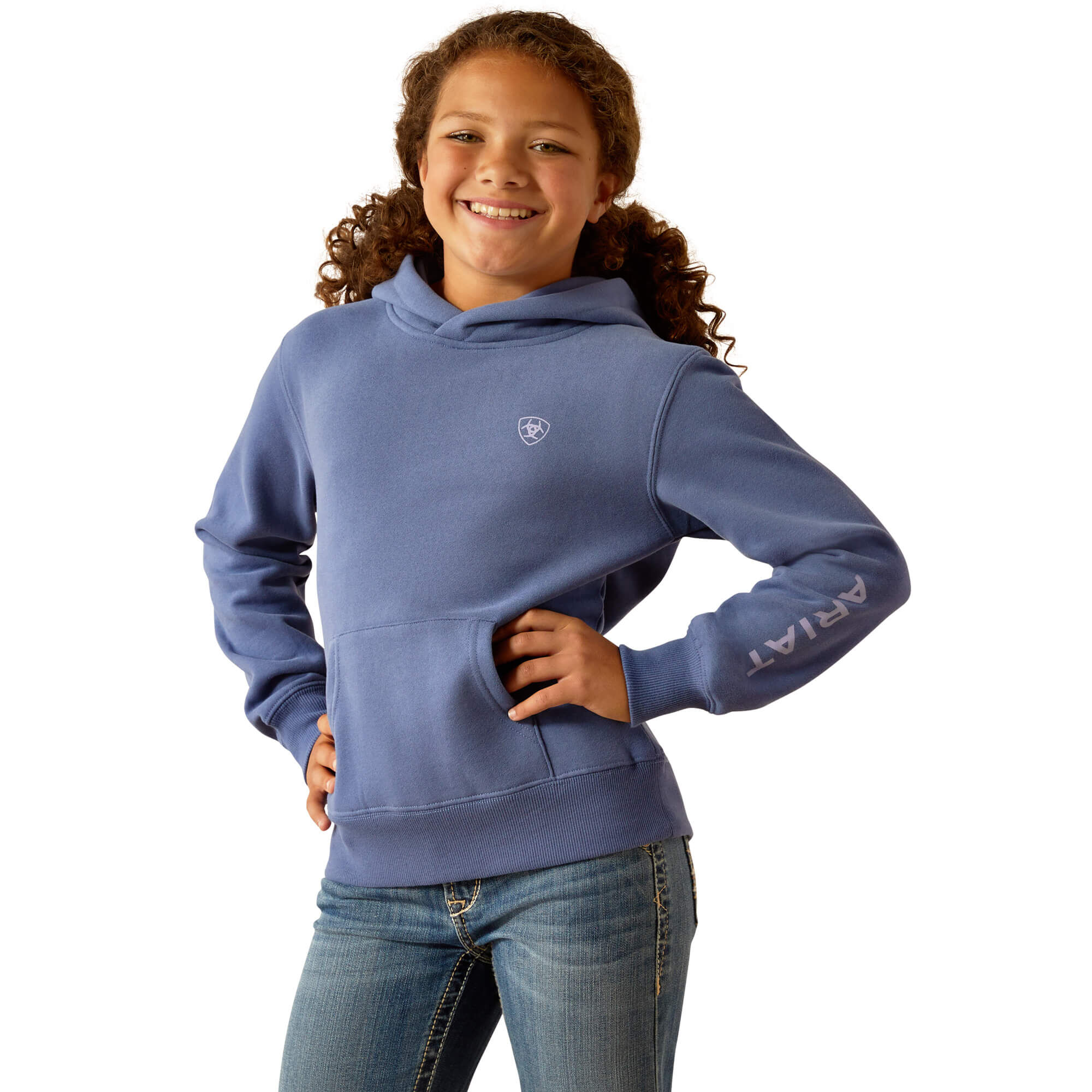 Kid’s Ariat . Hoodie Long Sleeve in Coastal Fjord, Size Small Kid’s Ariat . Hoodie Long Sleeve in Coastal Fjord, Size Small