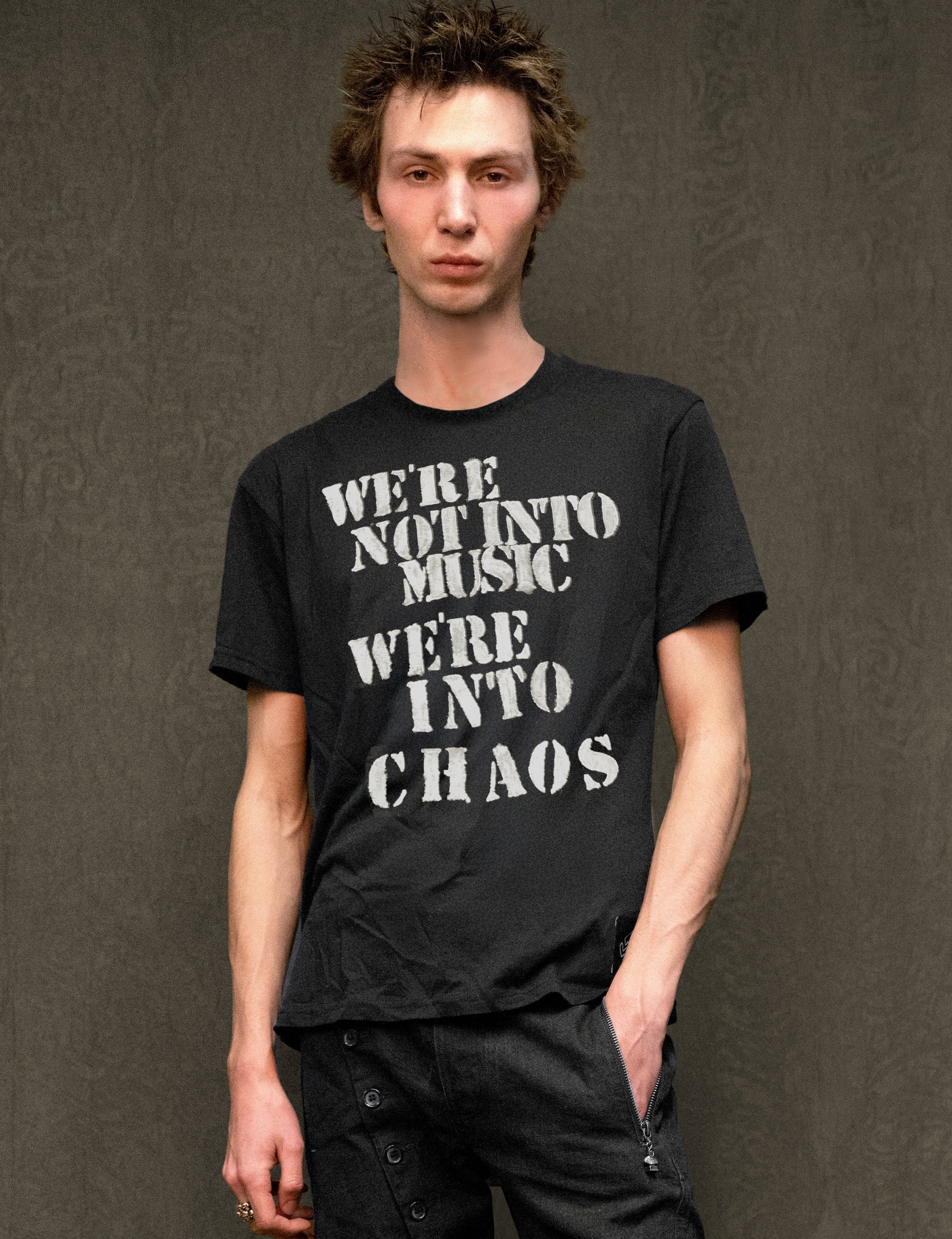 ‘We’re Into Chaos’ Shirt in Black ‘We’re Into Chaos’ Shirt in Black