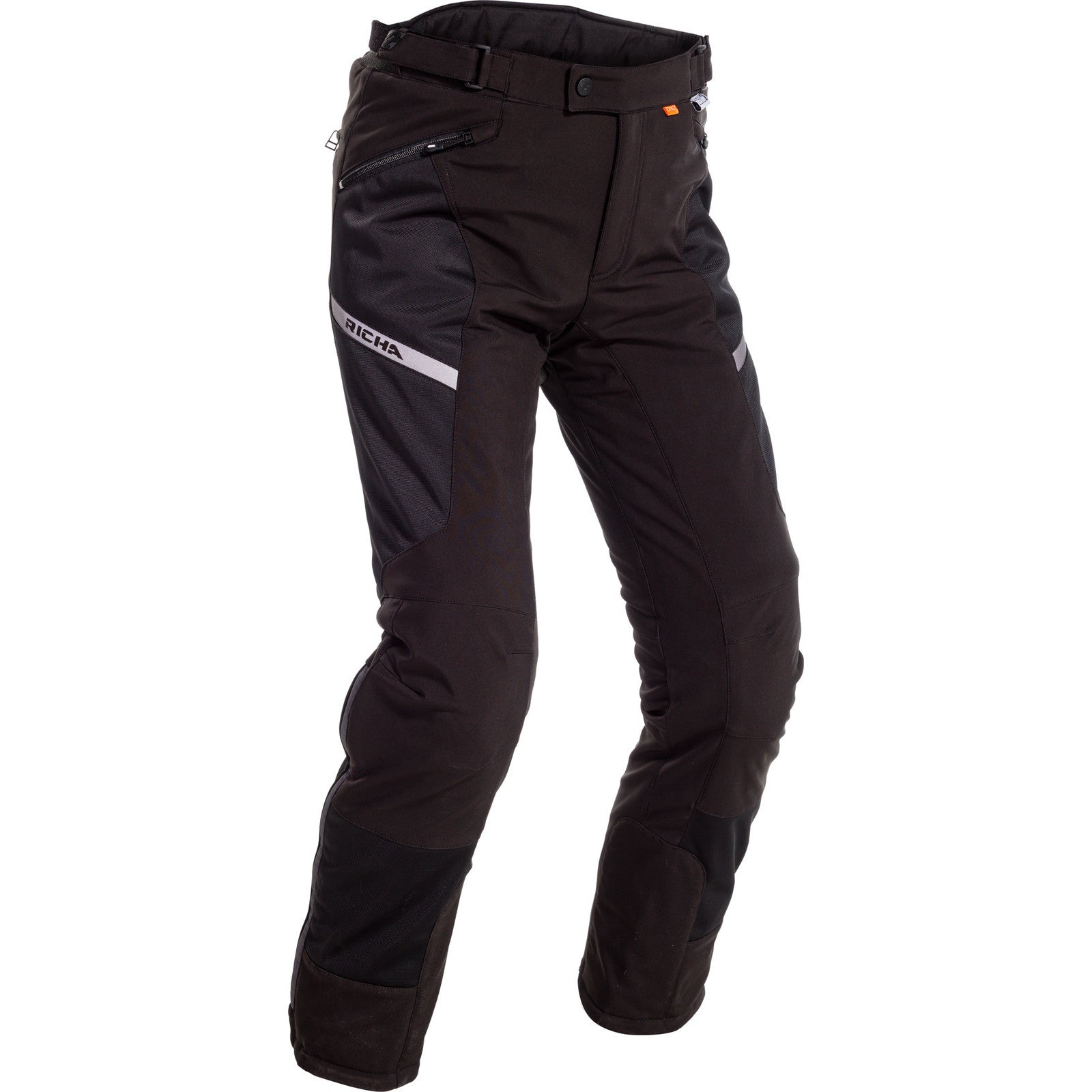 Richa Softshell Mesh WP Motorcycle Trousers – Black Short Richa Softshell Mesh WP Motorcycle Trousers – Black Short