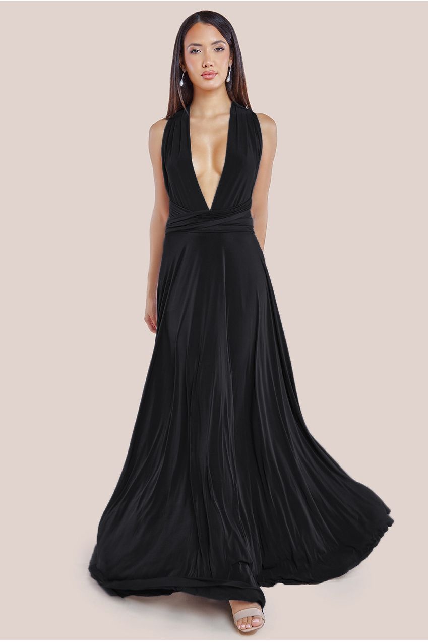Goddiva Multiway Tie-Up Maxi Dress Goddiva Multiway Tie-Up Maxi Dress