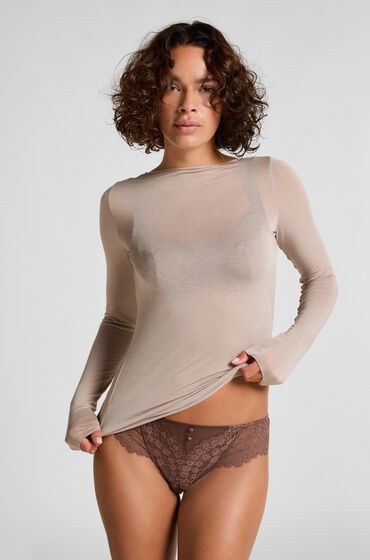 Hunkemöller super soft Boatneck shirt with Cashmere Grey Hunkemöller super soft Boatneck shirt with Cashmere Grey