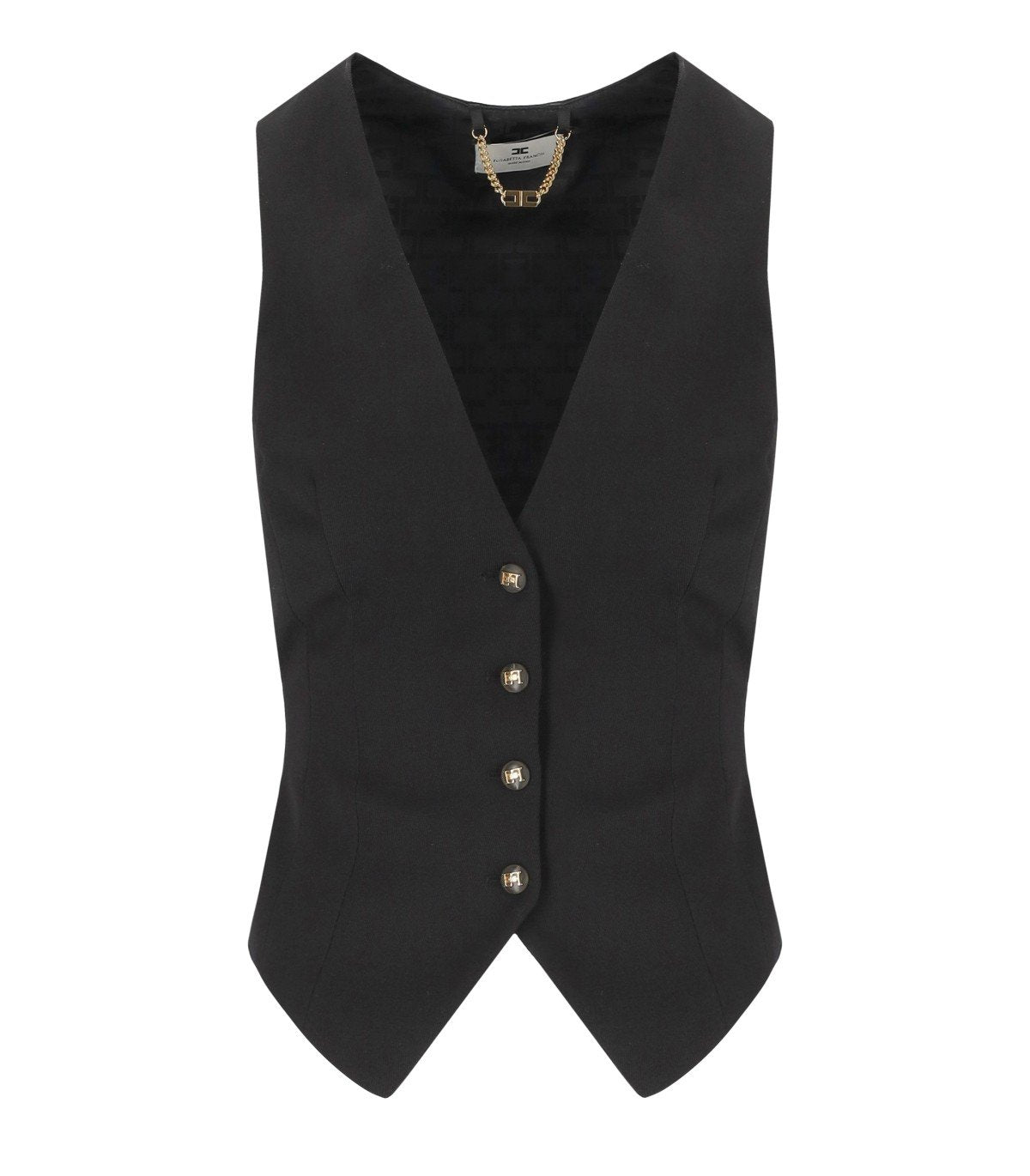 ELISABETTA FRANCHI BLACK VEST ELISABETTA FRANCHI BLACK VEST