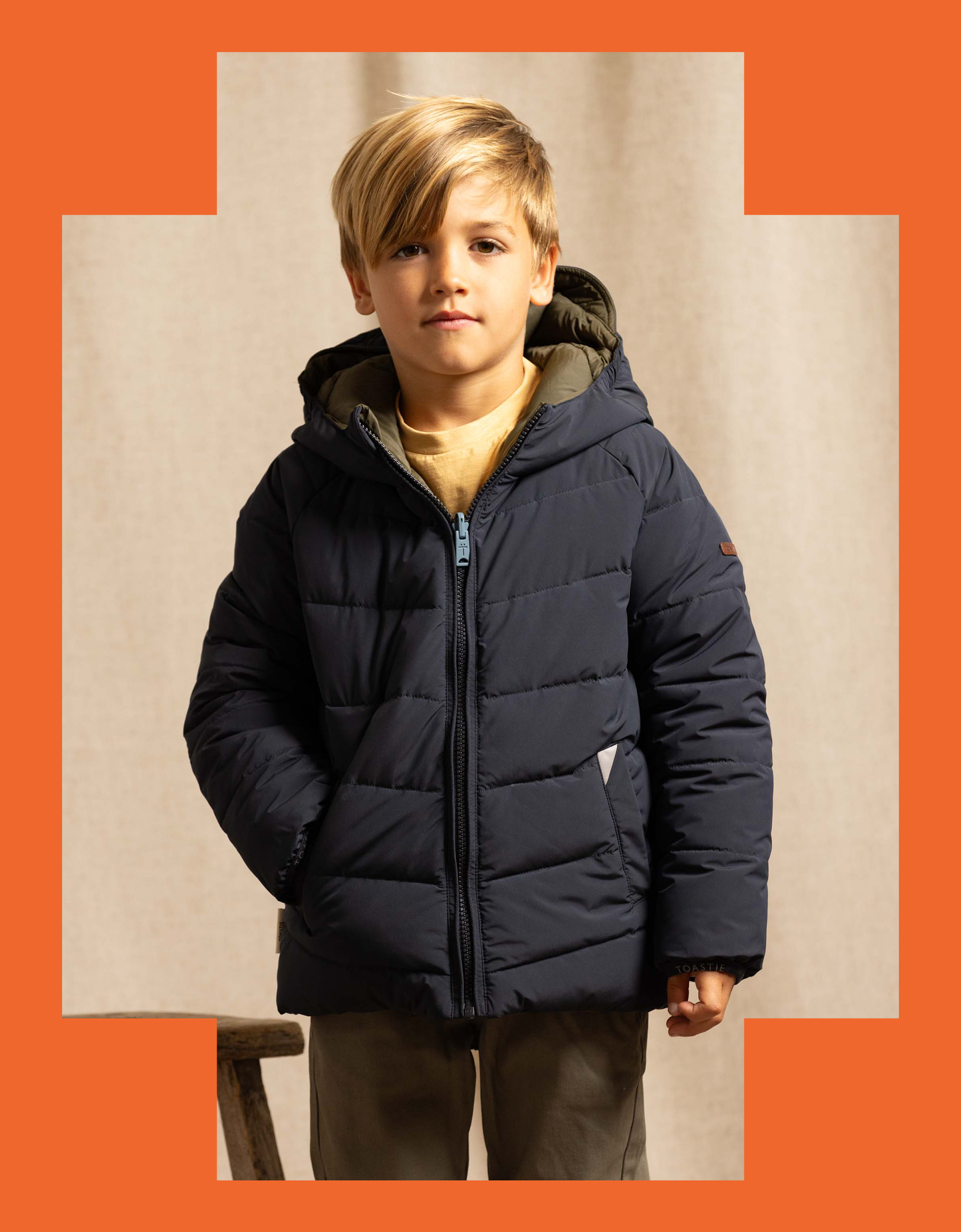 Töastie Reversible Water Repellent Puffer Jacket Blue