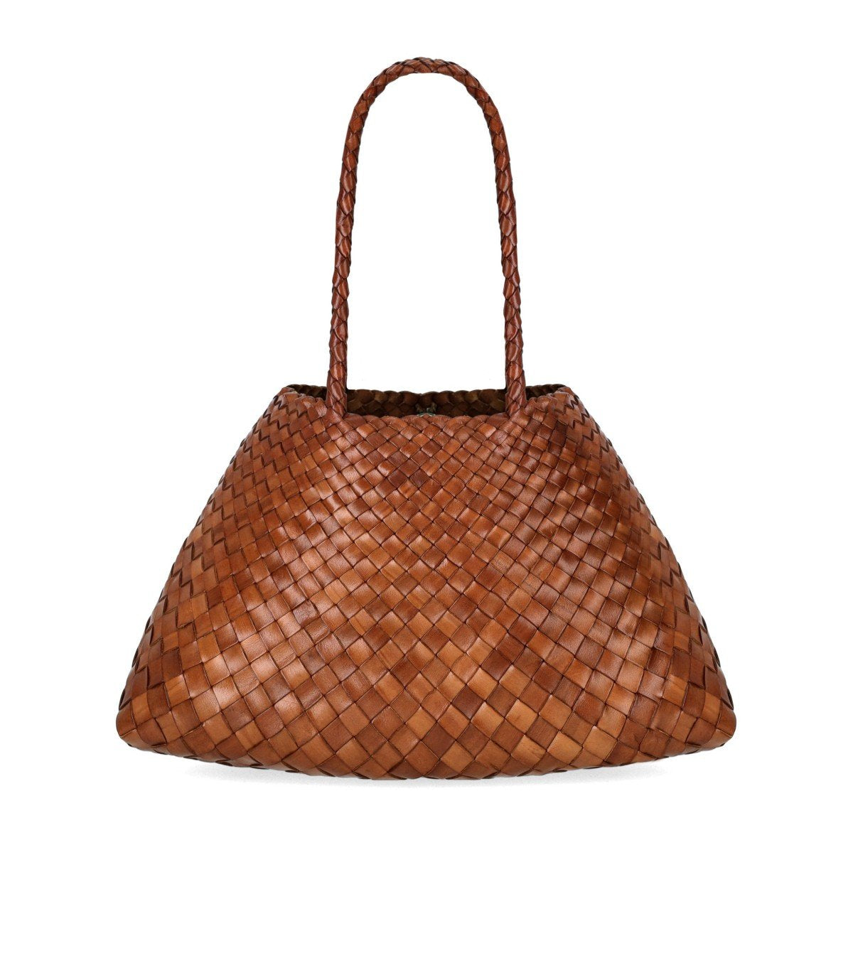 DRAGON DIFFION SANTA CROCE BROWN SHOULDER BAG