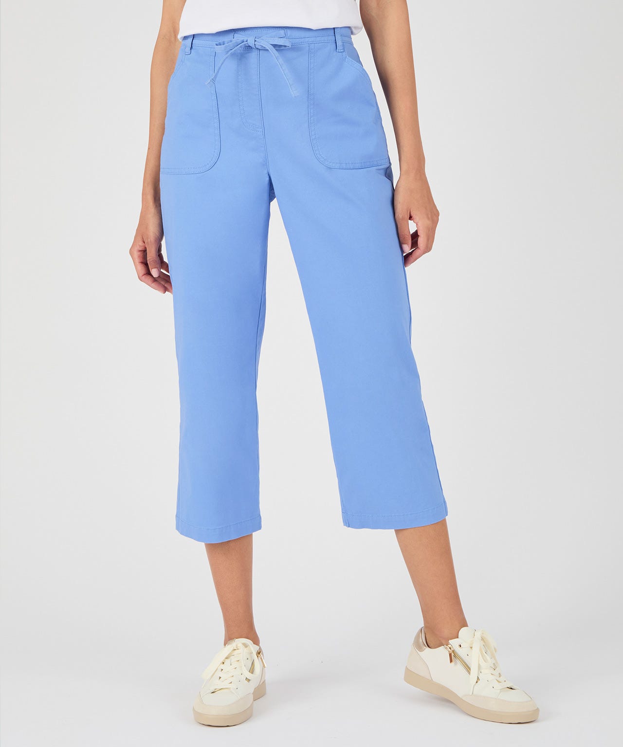 Damart Crop Cotton Rich Pull-on Trousers Damart Crop Cotton Rich Pull-on Trousers