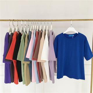 Crew-Neck Short-Sleeve Shirt Black