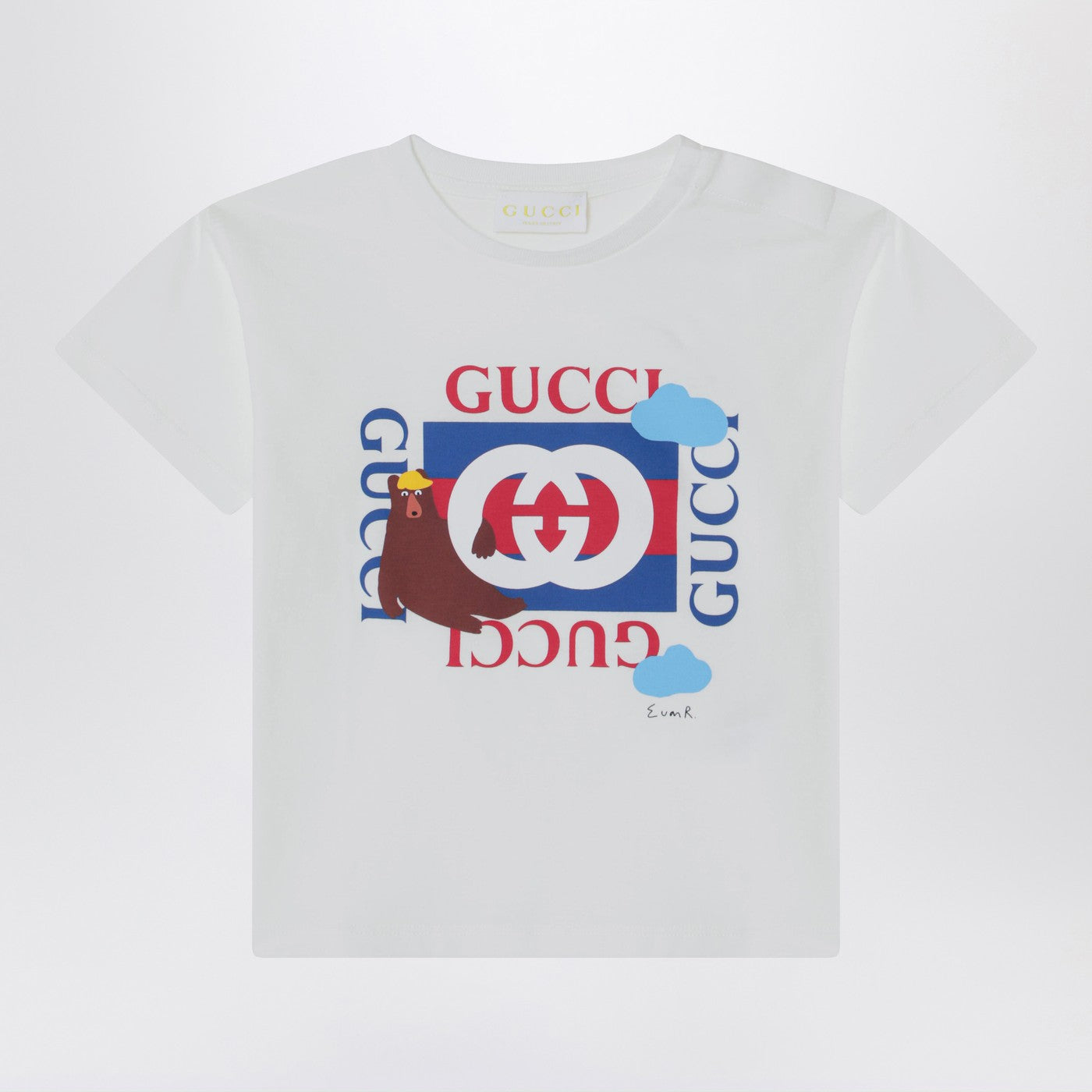 White t-shirt with logo print White t-shirt with logo print