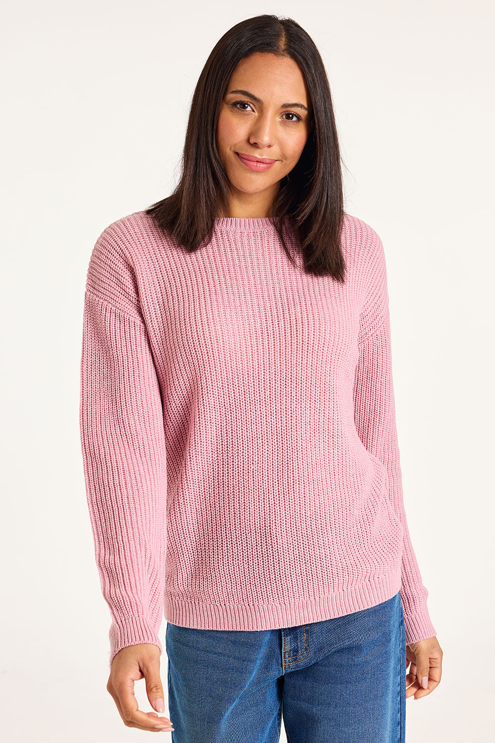 Bonmarche Plain Crew Neck Jumper Bonmarche Plain Crew Neck Jumper