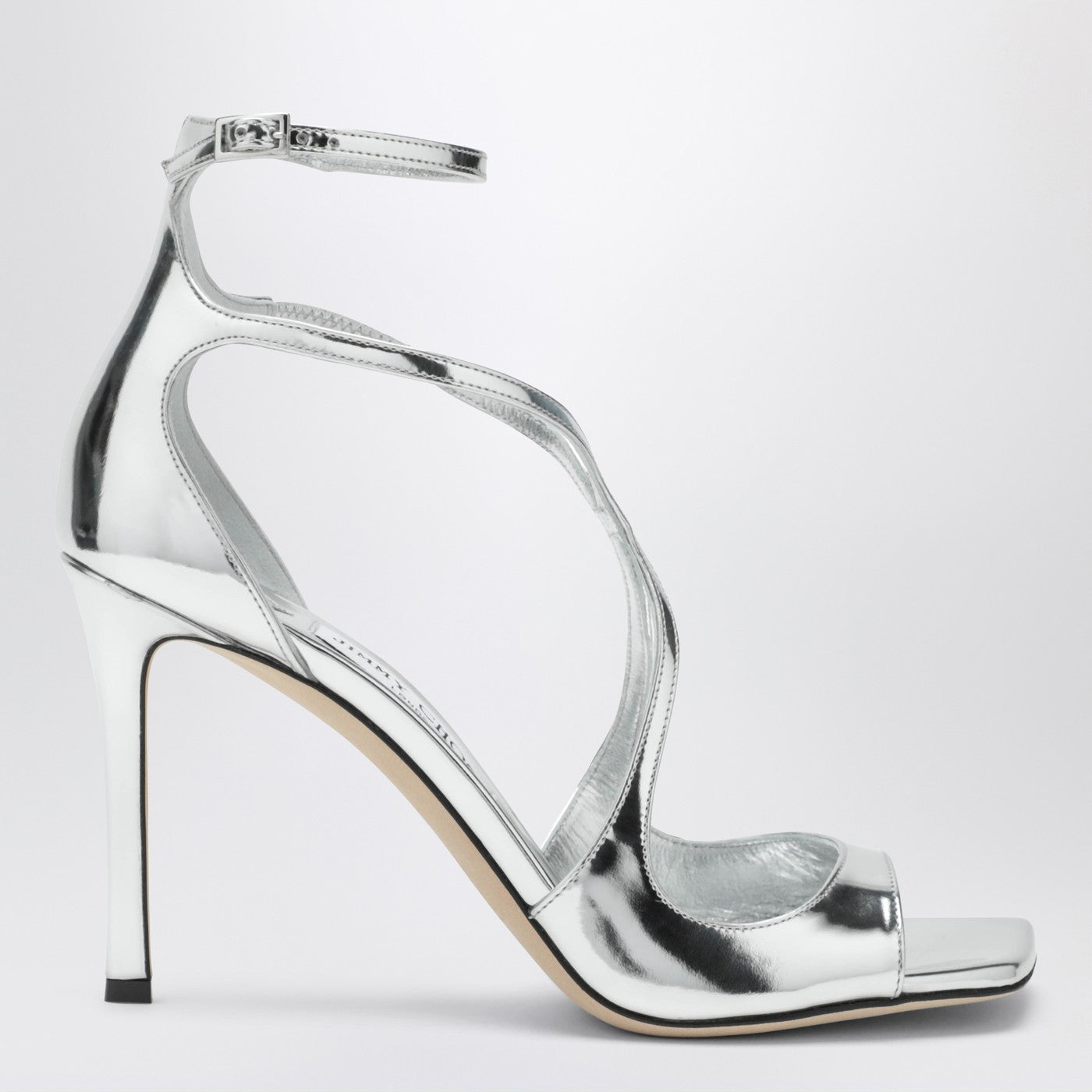 Azia metallic silver sandals