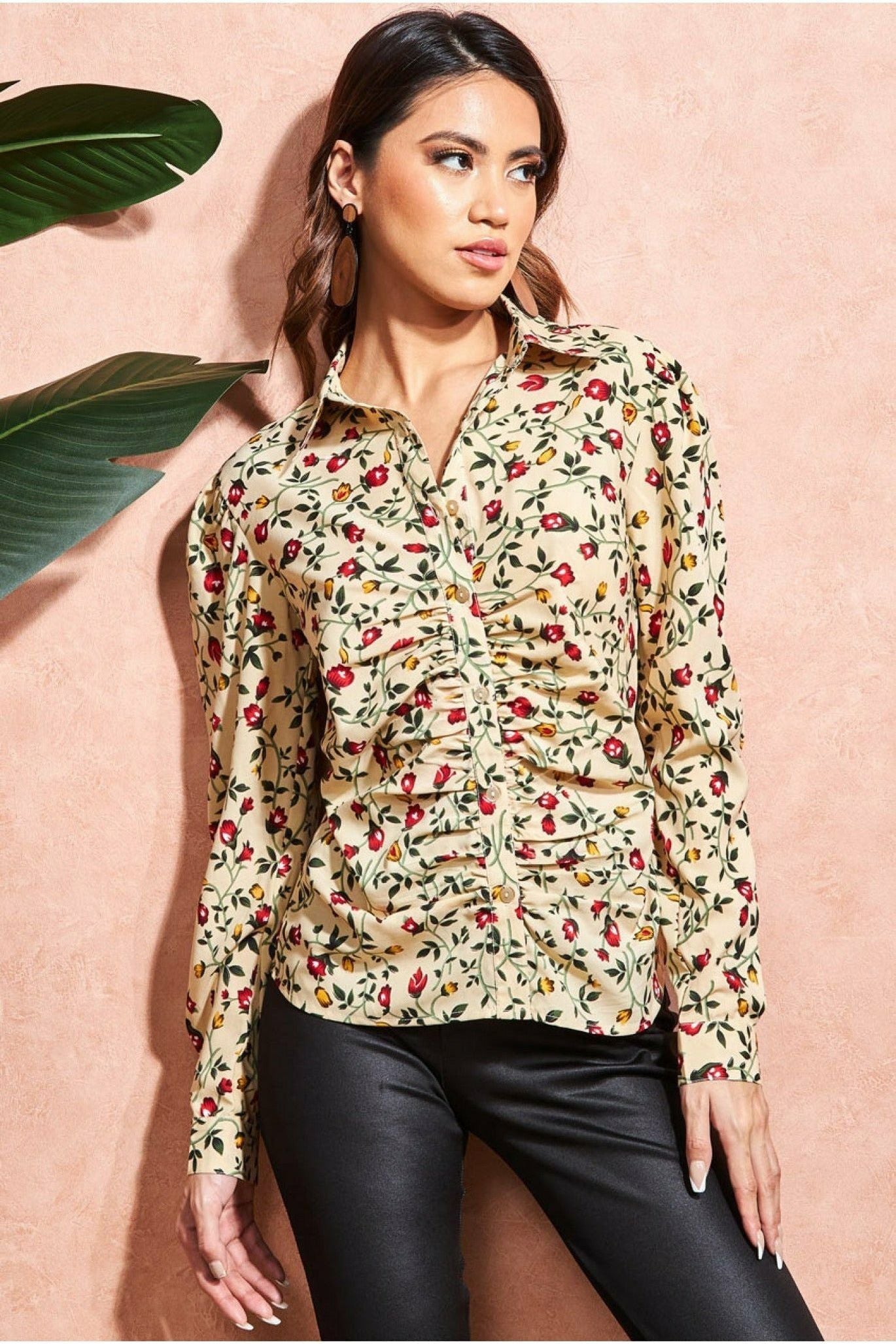City Goddess Floral Print Shirt City Goddess Floral Print Shirt