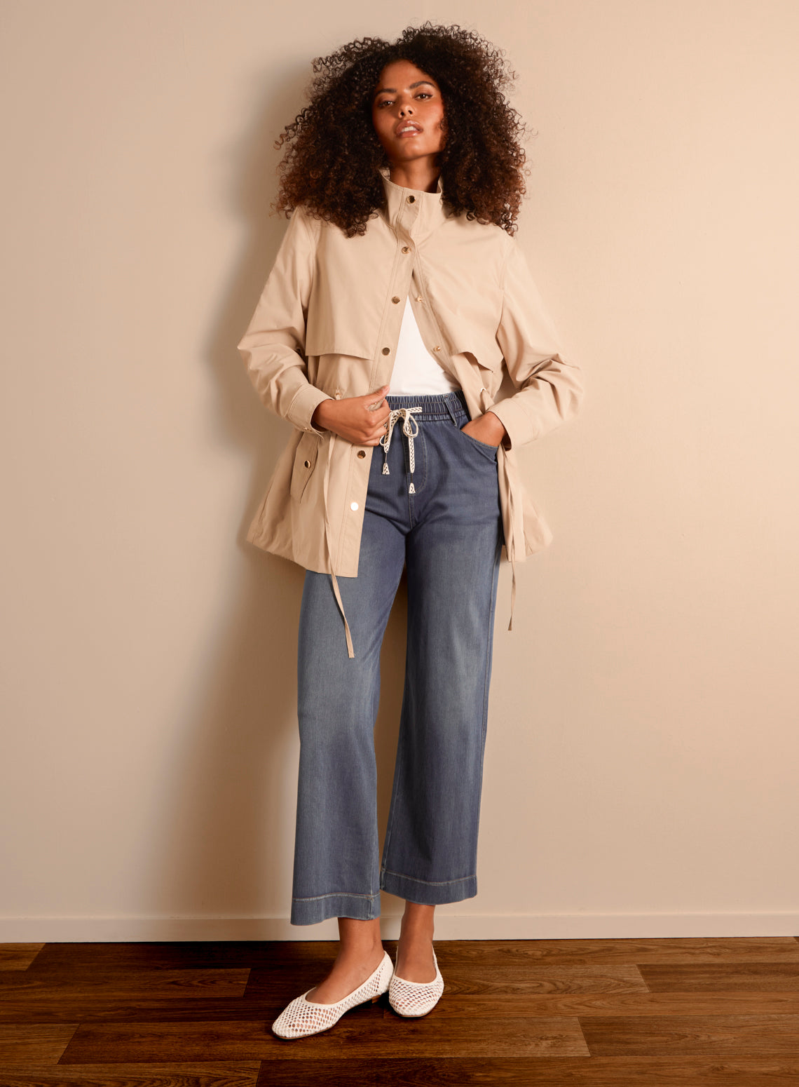Elasticated Waist Jeans – L DENIM