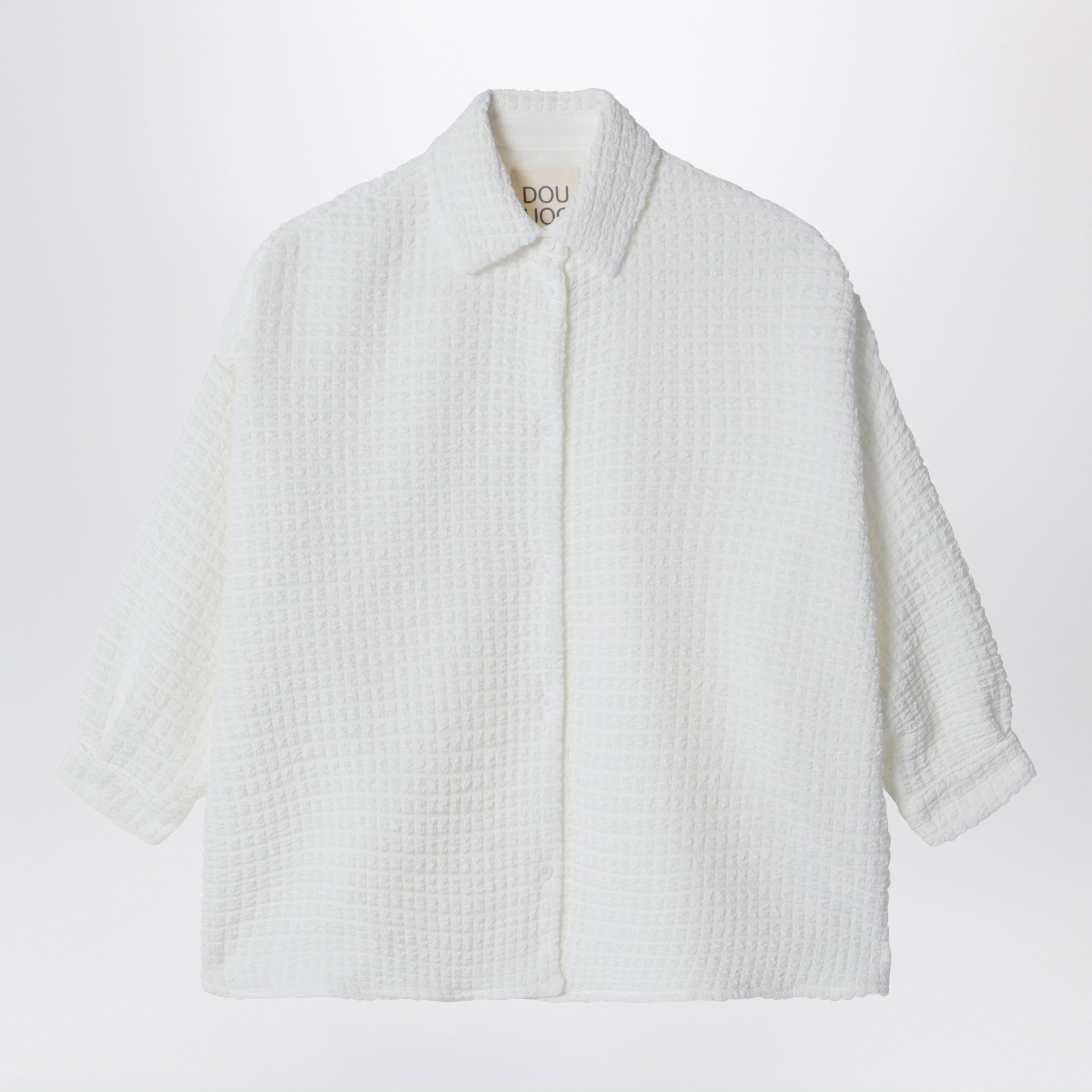 Aneto white shirt in textured fabric Aneto white shirt in textured fabric